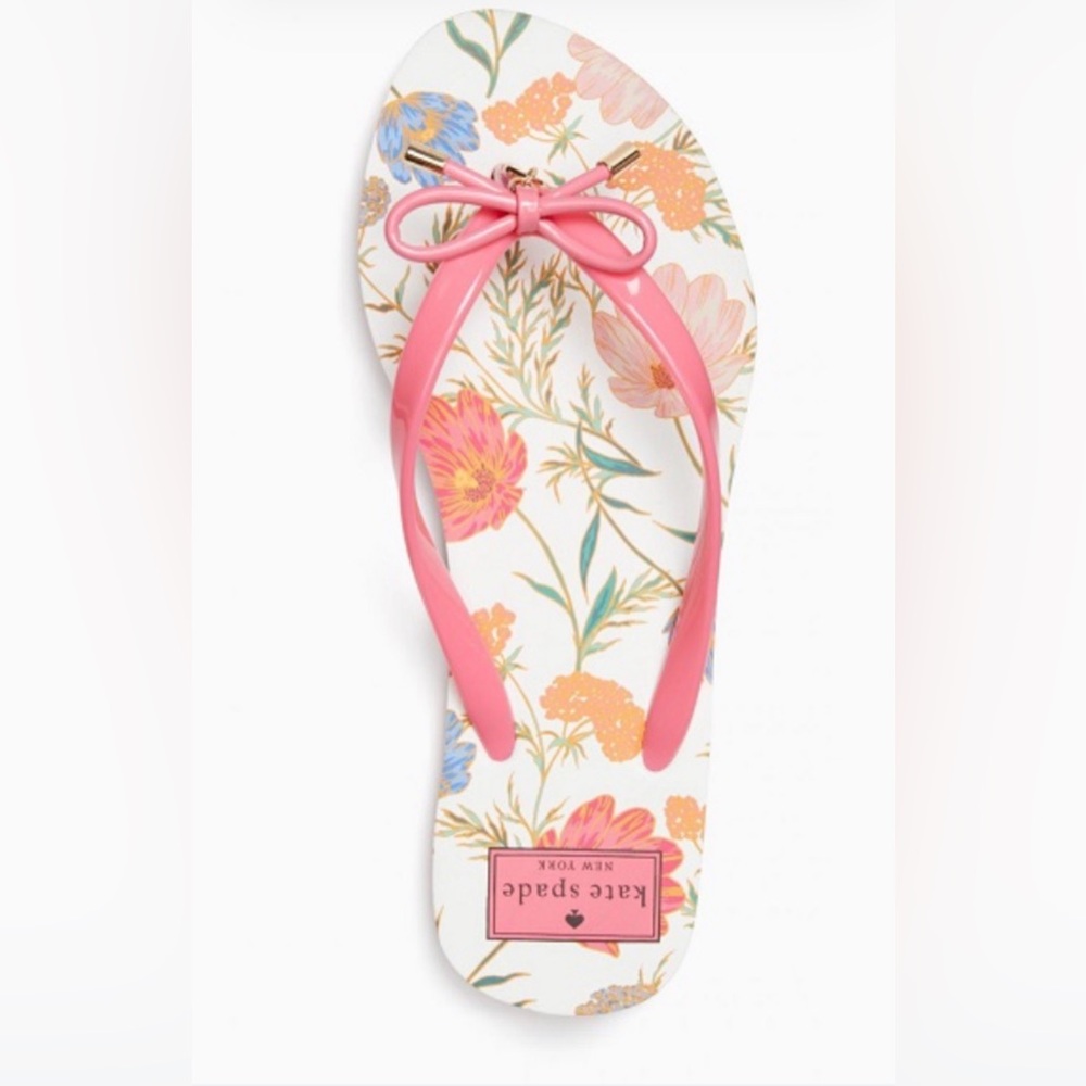 KATE SPADE Flip Flops Sz 11 Nova Petunia Pink Thong Sandal Like New